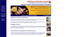 Desktop Screenshot of canadianfunerals.com